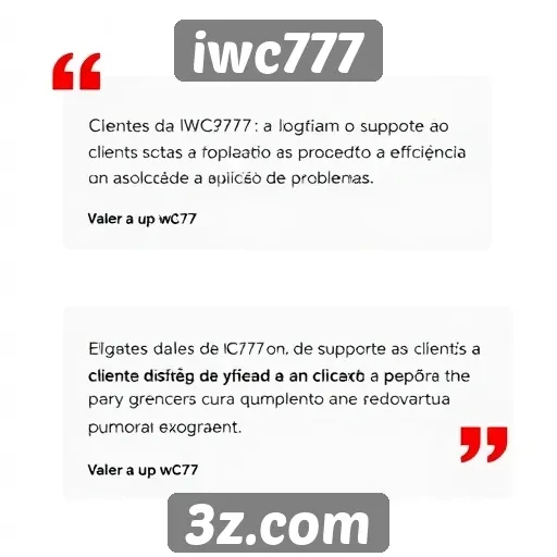 Usuários destacam suporte ao cliente da IWC777
